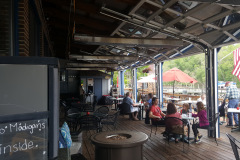 Weather Protected Outdoor Dining on Deck