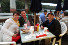 On the Occoquan enjoying lunch